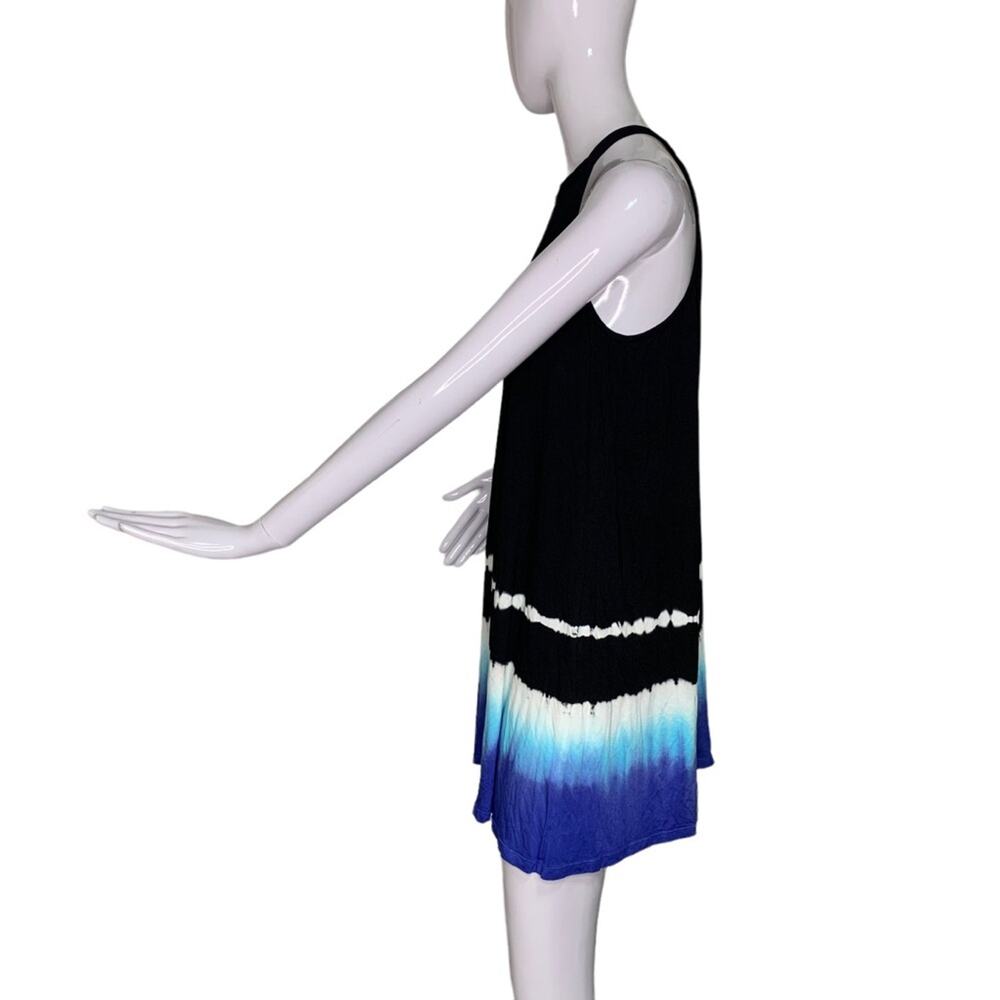 PL Movement Tie Dye Dress Halter Neck Ombre Black/Blue/White Size M - Picture 5 of 12